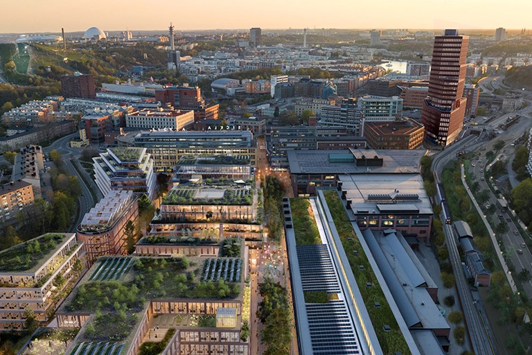 Nobelberget - en del av Stockholm Wood City.