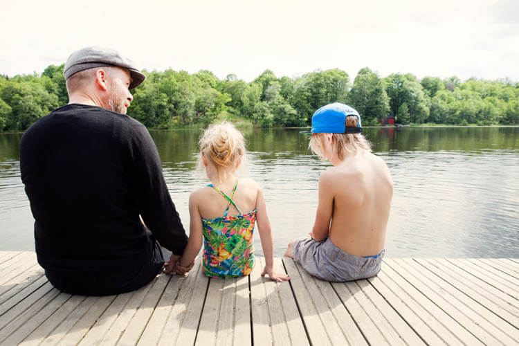Sickla strand – 650 m från Nobelberget.